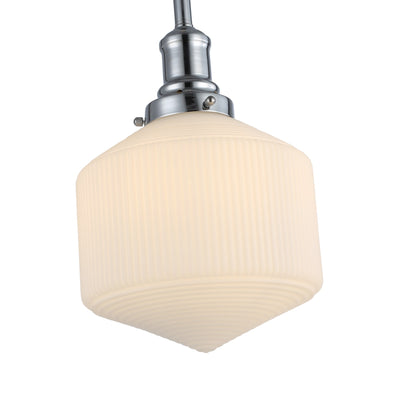 Jefferson Small Rod Pendant Opal Matte Brushed by Lode Lighting