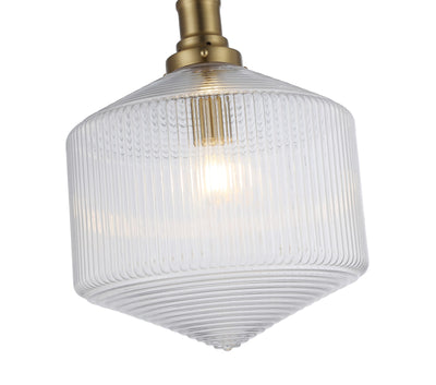 Jefferson Large Rod Pendant Clear by Lode Lighting