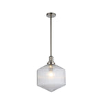 Jefferson Large Rod Pendant Clear Brushed by Lode Lighting