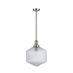 Jefferson Large Rod Pendant Clear Brushed by Lode Lighting