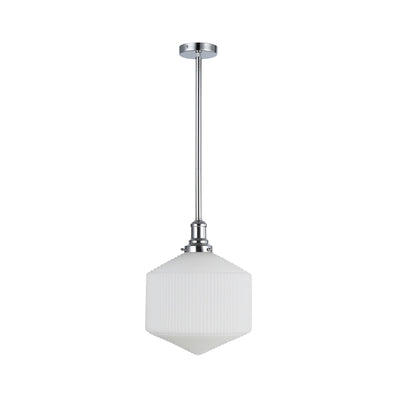 Jefferson Large Rod Pendant Opal Matte by Lode Lighting