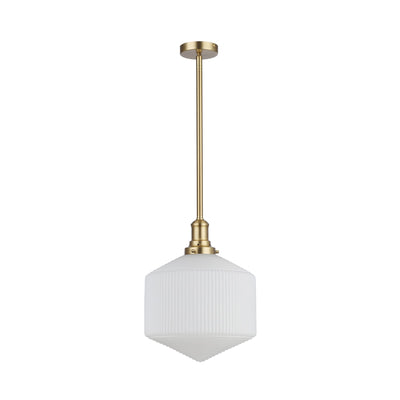 Jefferson Large Rod Pendant Opal Matte by Lode Lighting