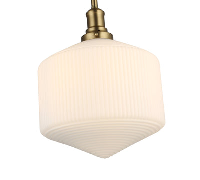 Jefferson Large Rod Pendant Opal Matte by Lode Lighting