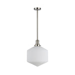 Jefferson Large Rod Pendant Opal Matte Brushed by Lode Lighting