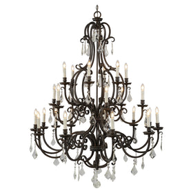 Louis 15th 24 Light Pendant Candle Covers by Lode Lighting