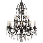 Louis 15th 15 Light Pendant Candle Covers by Lode Lighting
