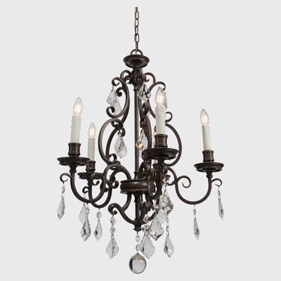 Louis 15th 5 Light Pendant Candle Covers by Lode Lighting