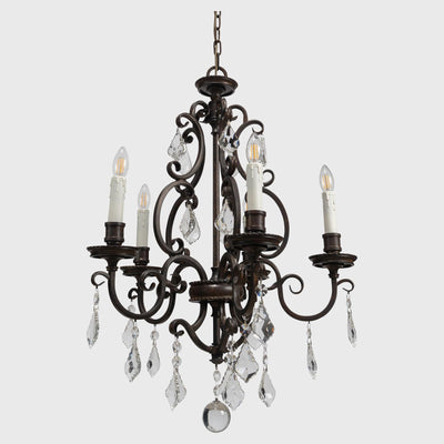 Louis 15th 5 Light Pendant Candle Covers by Lode Lighting