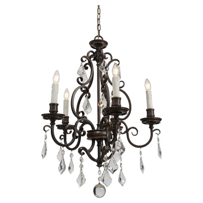 Louis 15th 5 Light Pendant Candle Covers by Lode Lighting