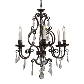Louis 15th 6 Light Pendant Candle Covers by Lode Lighting
