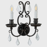 Louis 15th 2 Light Wall Bracket Candle Covers by Lode Lighting