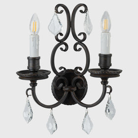 Louis 15th 2 Light Wall Bracket Candle Covers by Lode Lighting