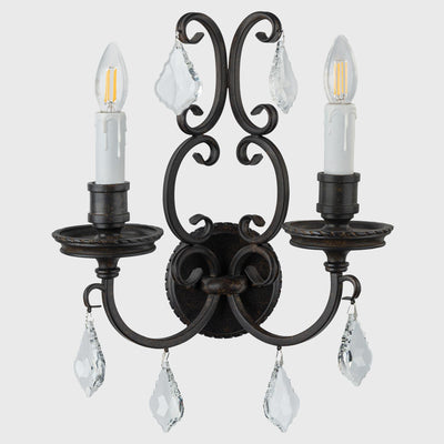 Louis 15th 2 Light Wall Bracket Candle Covers by Lode Lighting