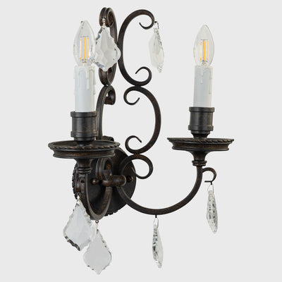 Louis 15th 2 Light Wall Bracket Candle Covers by Lode Lighting