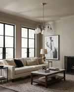 Benson 5 Light Pendant Arms Down Brushed Nickel by Lode Lighting