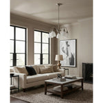 Benson 5 Light Pendant Arms Down Brushed Nickel by Lode Lighting