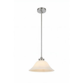 Dallas Single 1 Light Pendant Brushed Nickel by Lode Lighting
