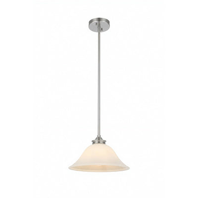 Dallas Single 1 Light Pendant Brushed Nickel by Lode Lighting