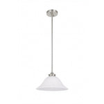 Dallas Single 1 Light Pendant Brushed Nickel by Lode Lighting