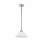 Dallas Single 1 Light Pendant Brushed Nickel by Lode Lighting