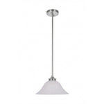 Dallas Single 1 Light Pendant Brushed Nickel by Lode Lighting