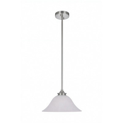Dallas Single 1 Light Pendant Brushed Nickel by Lode Lighting