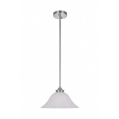 Dallas Single 1 Light Pendant Brushed Nickel by Lode Lighting
