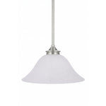 Dallas Single 1 Light Pendant Brushed Nickel by Lode Lighting