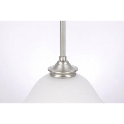 Dallas Single 1 Light Pendant Brushed Nickel by Lode Lighting