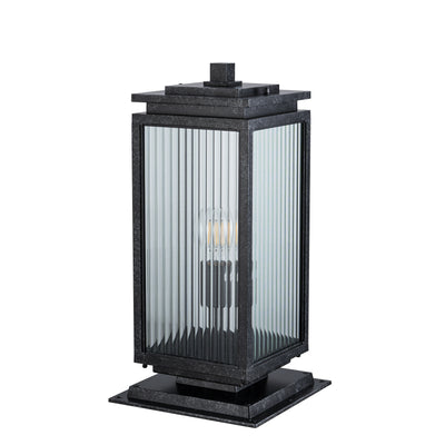 Boulevard Medium Outdoor Pillar Mount Antique Black