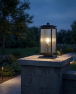 Boulevard Medium Outdoor Pillar Mount Antique Black