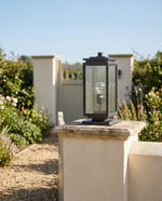 Boulevard Medium Outdoor Pillar Mount Antique Black