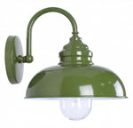 Parkway Large Outdoor Wall Light Olive Green by Lode Lighting