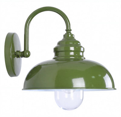 Parkway Large Outdoor Wall Light Olive Green by Lode Lighting