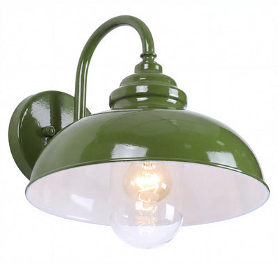Parkway Large Outdoor Wall Light Olive Green by Lode Lighting