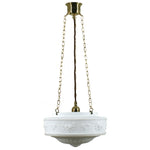 3 Chain Suspension Pendant Light Brass With 11"