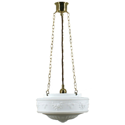 3 Chain Suspension Pendant Light Brass With 11"