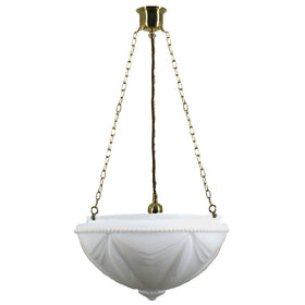 3 Chain Suspension Pendant Light With 14" Empire