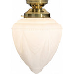 DIY Batten Fix With 14" Empire Opal Matt Glass by Lode Lighting