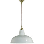 Single Cord Pendant Brass With Warehouse Shade 300mm