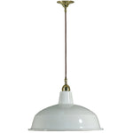 Single Cord Pendant Brass With Warehouse Shade 420mm