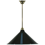 Single Rod 1/2"Brass Pendant With Edwardian Shade 390mm