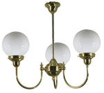 Luke Pendant Light 3Lt in Brass