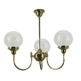 Luke 3 Light Pendant Light Brass