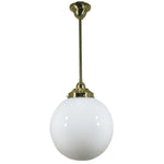 Single Rod Pendant Light With 10" Sphere