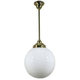 Single Rod Pendant Light With 10" Sphere