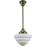 Single Rod Pendant Light With Beehive 10"