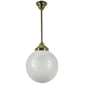 Single Rod Pendant Light With 10" Sheffield