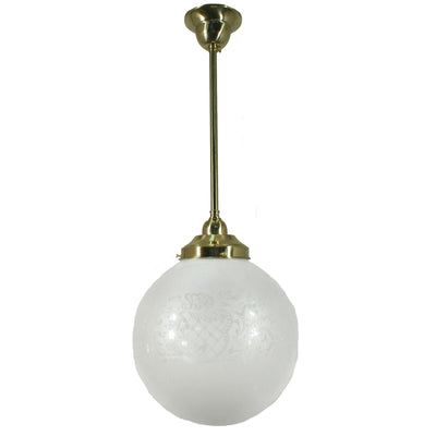 Single Rod Pendant Light With 10" Sheffield
