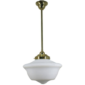 Single Rod Pendant Light With 12" Victorian
